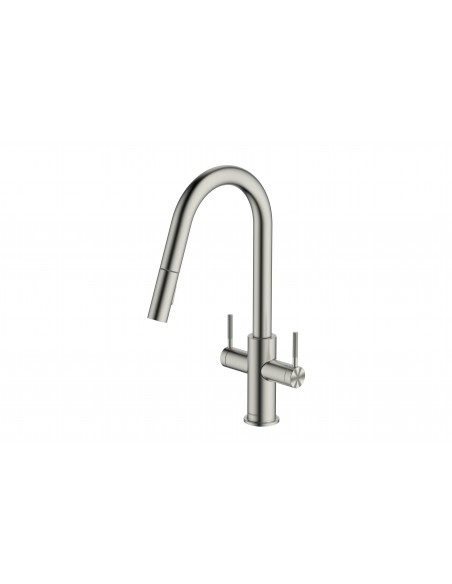 Clearwater Topaz Spray Tap, 60cm Hose, TOP30BN Brushed Nickel