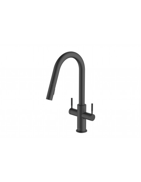 Clearwater Topaz Kitchen Spray Tapm Matt Black, Pull out Spray hose, TOP30MB