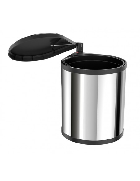 Hailo Mono Waste Bin Kitchens 400mm Auto Lid Opening 15L 50212041 Stainless Steel  3515031