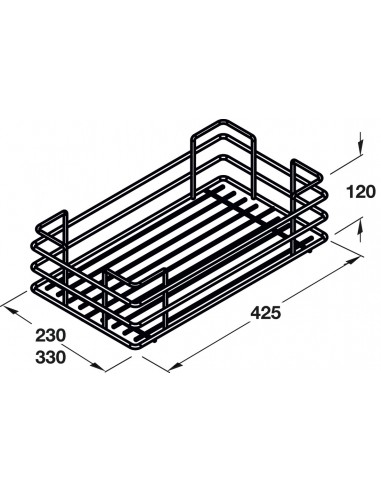 300mm Kitchen Larder Pull-Out Wire Basket 1880-2180H Tall Soft Closing 54987814