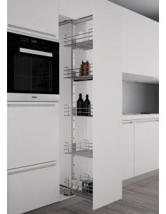 400mm Kitchen Larder Storage 1880-2180H Wire Pull Out Soft Closing 54987834
