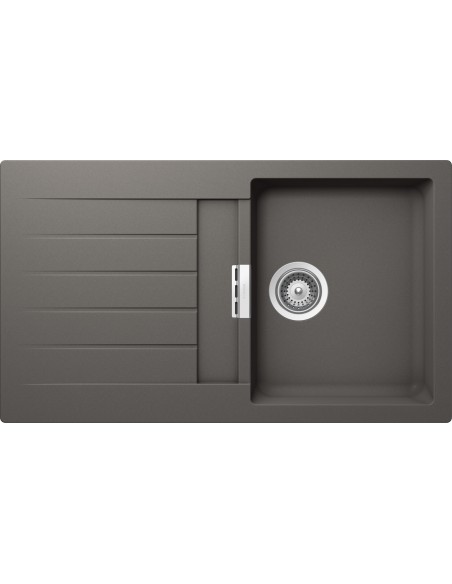 Schock Signus D100 Silverstone Cristadur Granite Kitchen Sink Compact