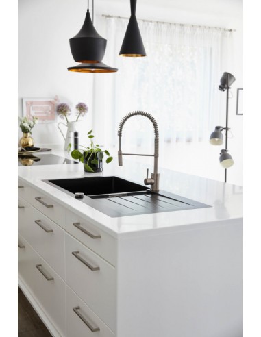Schock Signus D100L Silverstone Cristadur Granite Kitchen Sink & Waste