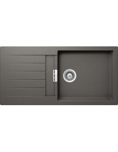 Schock Signus D100L Silverstone Cristadur Granite Kitchen Sink & Waste