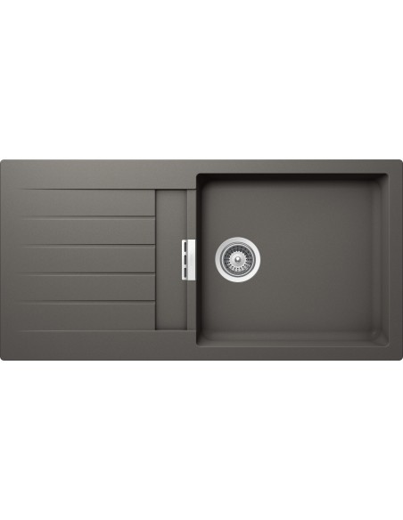 Schock Signus D100L Silverstone Cristadur Granite Kitchen Sink & Waste