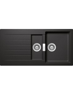 Schock Signus D150 Stone Kitchen Sink Cristadur Granite & Waste Plugs SCH-SIGD150ASTO/2563