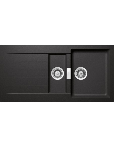 Schock Signus D150 Stone Kitchen Sink Cristadur Granite & Waste Plugs SCH-SIGD150ASTO/2563