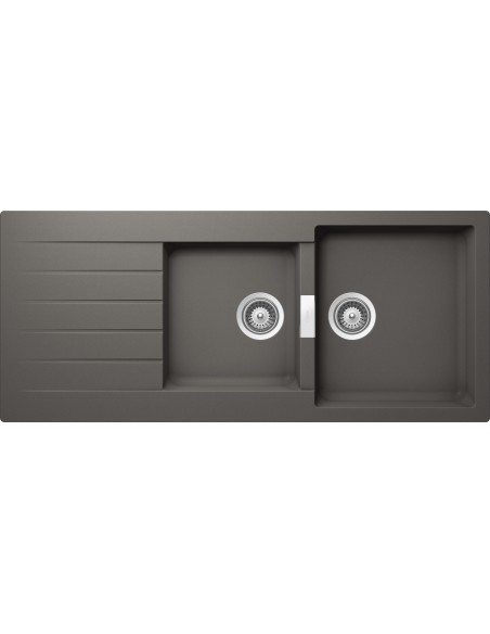 Schock SilverStone Signus D200 Double Bowl & Drainer Kitchen Sink