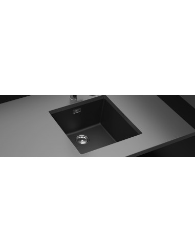 Schock Greenwich N100 Puro Kitchen Sink Black Granite Cristadur