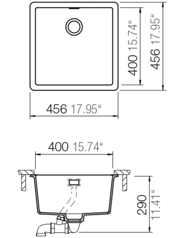 Schock Greenwich N100 Stone Granite Kitchen Sink Cristadur