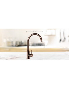 Schock Kavus Kitchen Tap, Fixed High Spout, 360 Swivel, Water Energy Saver 2
