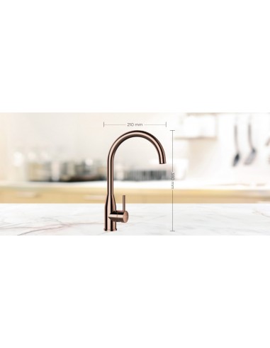 Schock Kavus Kitchen Tap, Fixed High Spout, 360 Swivel, Water Energy Saver