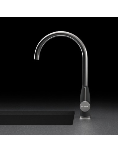 Schock Kavus Solid Stainless Steel Fixed RH Lever Kitchen Tap 559000EDM