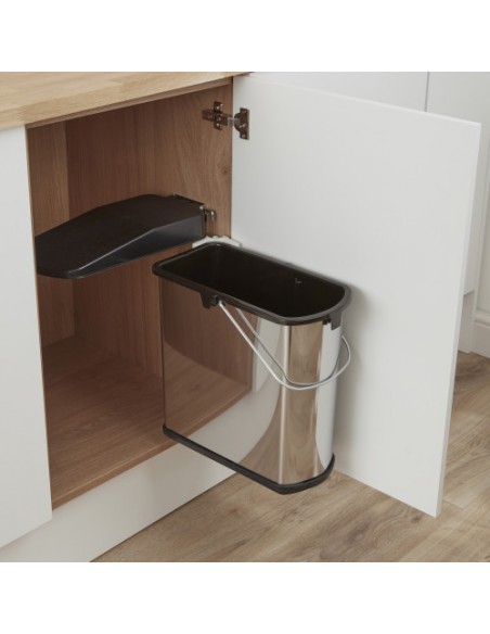 Wesco Klassikline SLIM Bin Auto Lid Kitchen Waste Stainless Steel 19L 790414-42