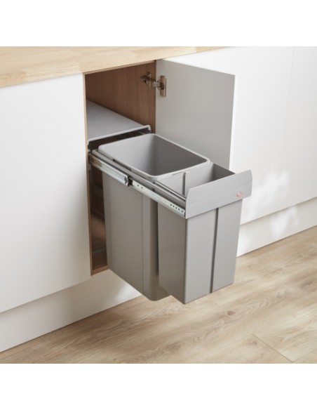 300mm Wesco Waste Bin Kitchen Pull Out 36L Traditionline Big Bio 757801-85