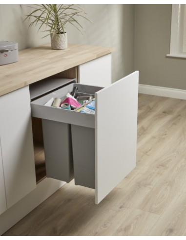 600mm Wesco PullboyZ Bin Kitchen Waste 84L Blumotion Runners 827642-85