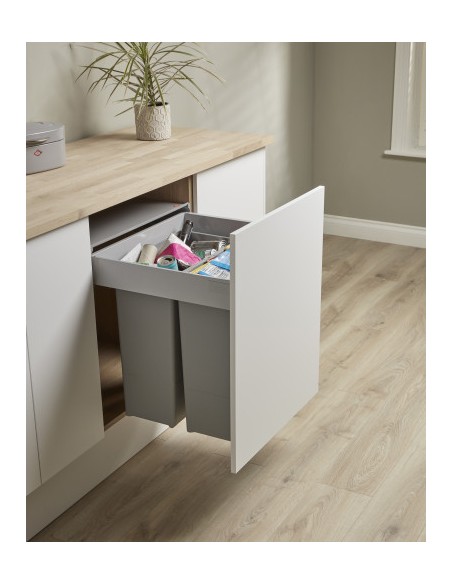 600mm Wesco PullboyZ Bin Kitchen Waste 84L Blumotion Runners 827642-85