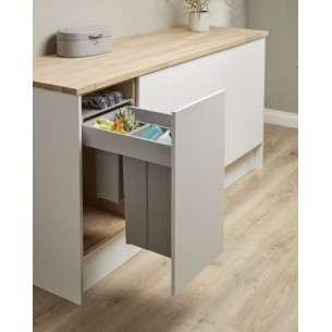 400mm Wesco Pullboy Waste Bin Kitchen Pull-Out 37L Blumotion Runners  827416-85 2