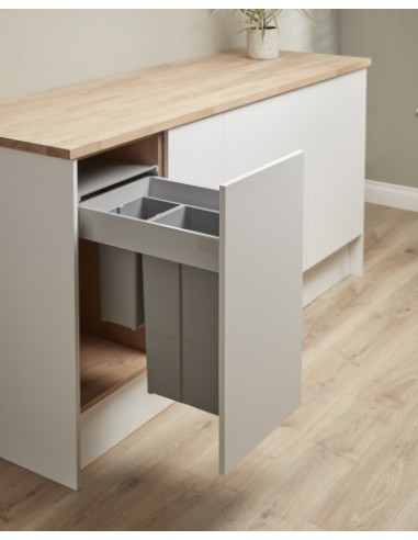 400mm Wesco Pullboy Waste Bin Kitchen Pull-Out 37L Blumotion Runners  827416-85