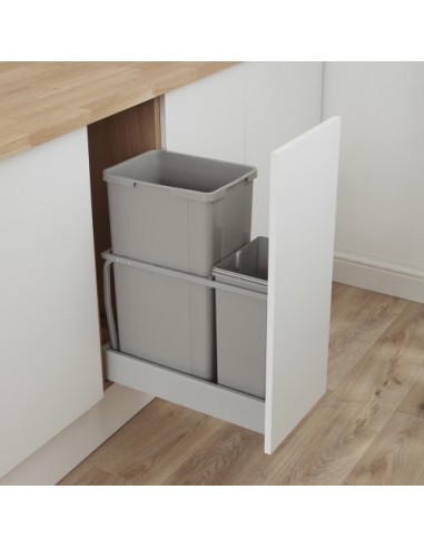 Wesco Waste Bin 300AZ Kitchen Pull Out 42L + Blum Soft Closing Runners 787421-85