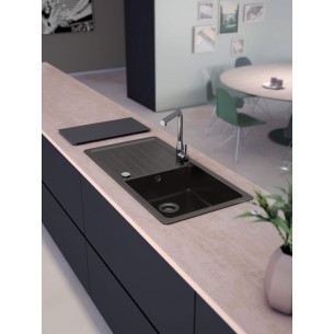 Alpina Pinedo Kitchen sink, granite Cristalite 860 x 500mm 2