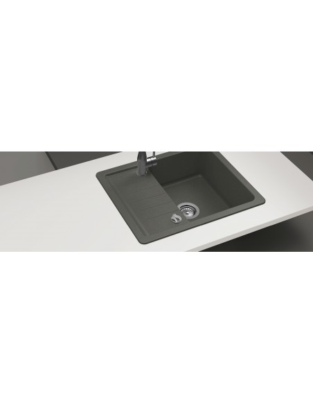 Schock Pinedo Kitchen Sink, Compact for smaller spaces, 1.0 & small drainer, Alpina