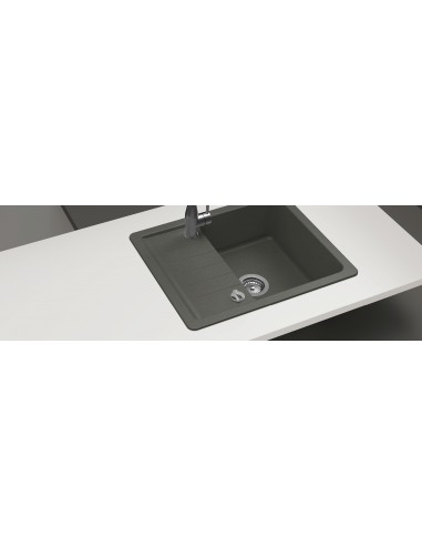 Schock Pinedo Kitchen Sink, Compact for smaller spaces, 1.0 & small drainer, Alpina