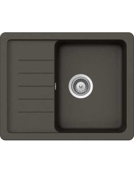 Schock Pinedo Kitchen Sink, Compact for smaller spaces, 1.0 & small drainer, Asphalt