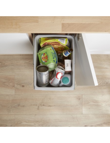300mm Wesco Bio Bin Kitchen Waste Hinged Doors 26L Single Container 757211-85