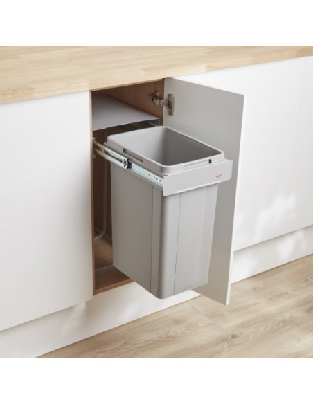 300mm Wesco Bio Bin Kitchen Waste Hinged Doors 26L Single Container 757211-85