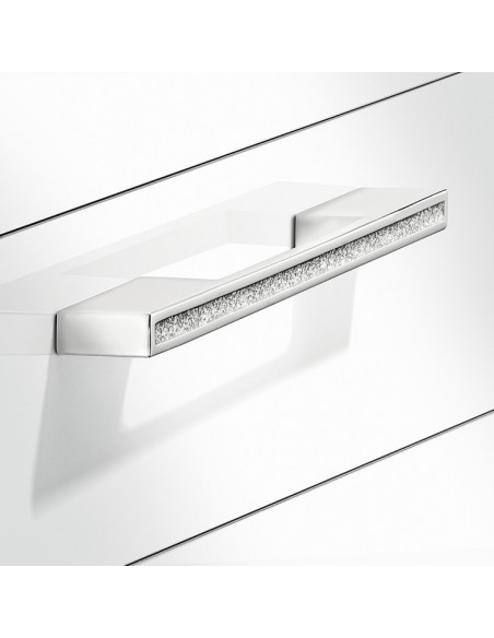Glitter Door Handle "D" Bar Chrome 160mm Centres x 198mm Length 11022253