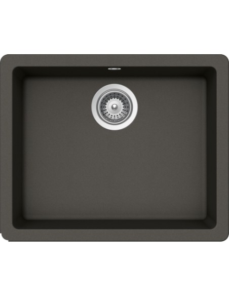 Schock Quadro N100 Cristalite+ Undermount Sink 1.0 Bowl ASPHALT