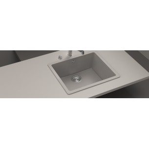 Schock Quadro N100 Cristalite+ Undermount Sink 1.0 Bowl ASPHALT 2