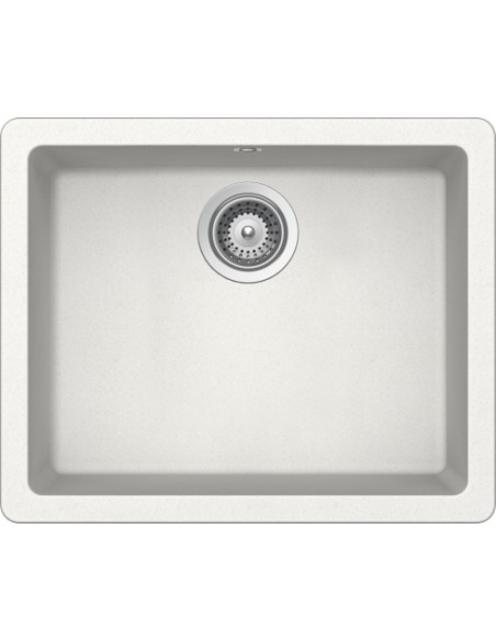 Schock Quadro N100 Cristalite+ Undermount Sink 1.0 Bowl Alpina White
