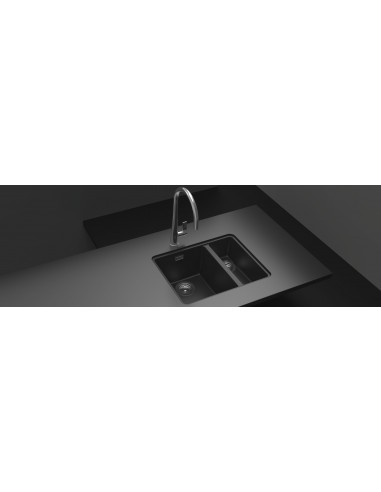 Schock Greenwich N150 Kitchen Sink, 1.5 Bowl, undermount top or inset into work surfaces, Carbonium granite