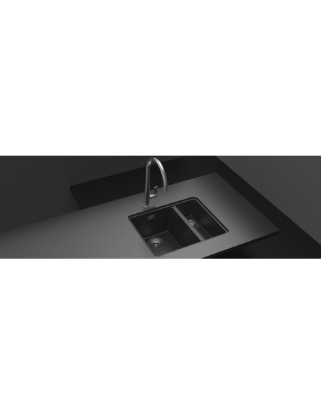 Schock Greenwich N150 Puro Cristadur Black Granite Kitchen Sink
