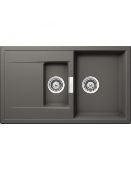 Schock Mono D150 Kitchen Sink, Silverstone Includes Waste & overflow