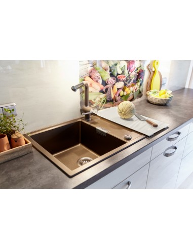 Schock Mono Kitchen Sink D100 Single bowl & drainer, Compact size, 500mm cabinet required
