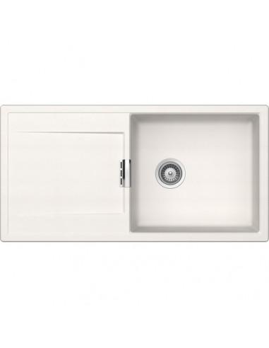 Schock Mono D100L Kitchen Sink, Cristadur granite with drainer, Polaris