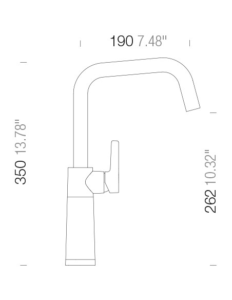 Schock SC530 Kitchen Tap, Cristadur granite, Silverstone. Tall spout & chrome