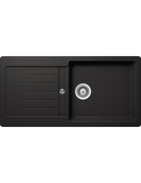 Schock D100L Kitchen sink, Cristalite granite, Nero Black, 1000 x 500mm