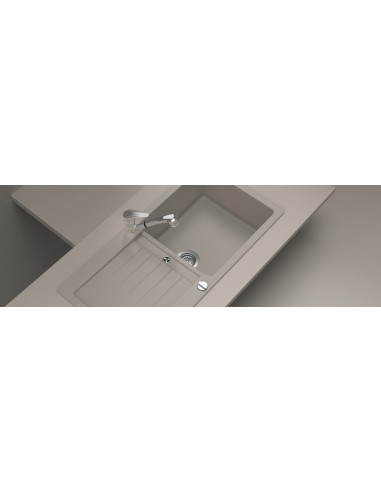 Schock D100L Kitchen sink, Cristalite granite, Nero Black, 1000 x 500mm