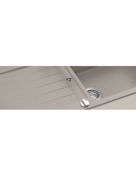 Schock Typos D100L Kitchen siink, Cristalite granite, Alpina white