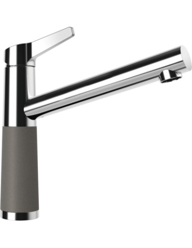 Schock SC-510 Cristalite Asphalt granite kitchen tap, Fixed spout, Top lever