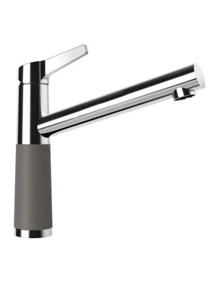 Schock SC-510 Cristalite Asphalt granite kitchen tap, Fixed spout, Top lever
