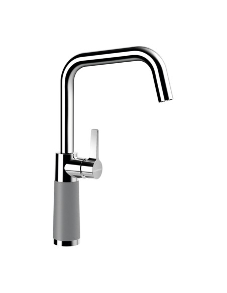 Schock SC-530 Kitchen tap, Granite Croma grey Cristalite material, Side Single lever