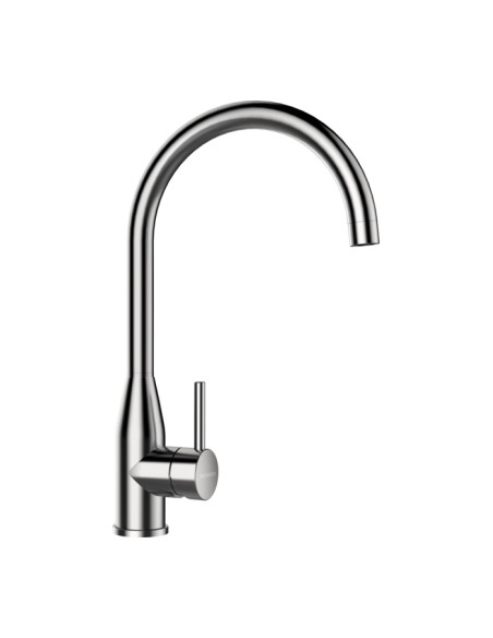 Schock Kavus Solid Stainless Steel Fixed RH Lever Kitchen Tap 559000EDM