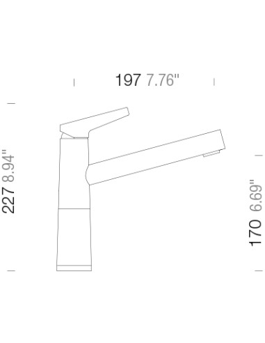 Schock SC-510 Kitchen tap, Cristadur granite colour match, Stone