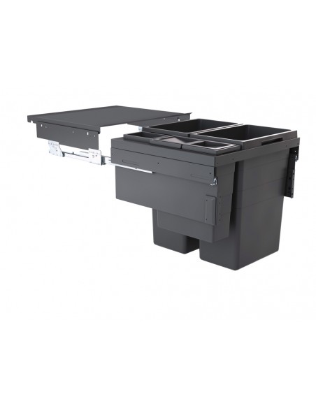 600mm Euro-Cargo Family Bin Large Kitchen Waste Quad Containers 90.5L  50370455