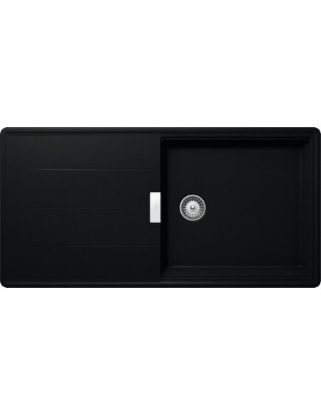 Schock TIA Kitchen Sink Cristadur Puro Black Granite D100L Accessories